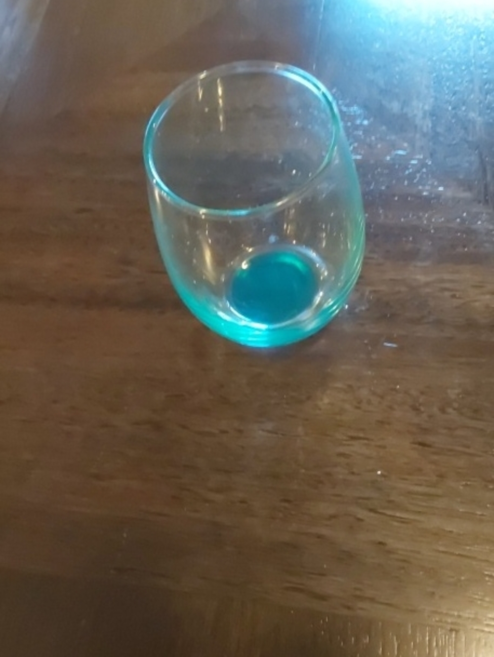 Aqua Stemless Wine Glass